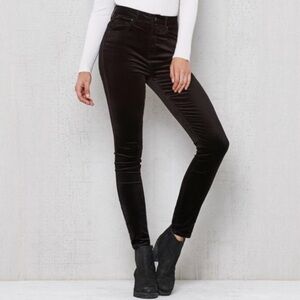 PacSun Super High-Rise Skinniest Black Velvet Pants Size 26